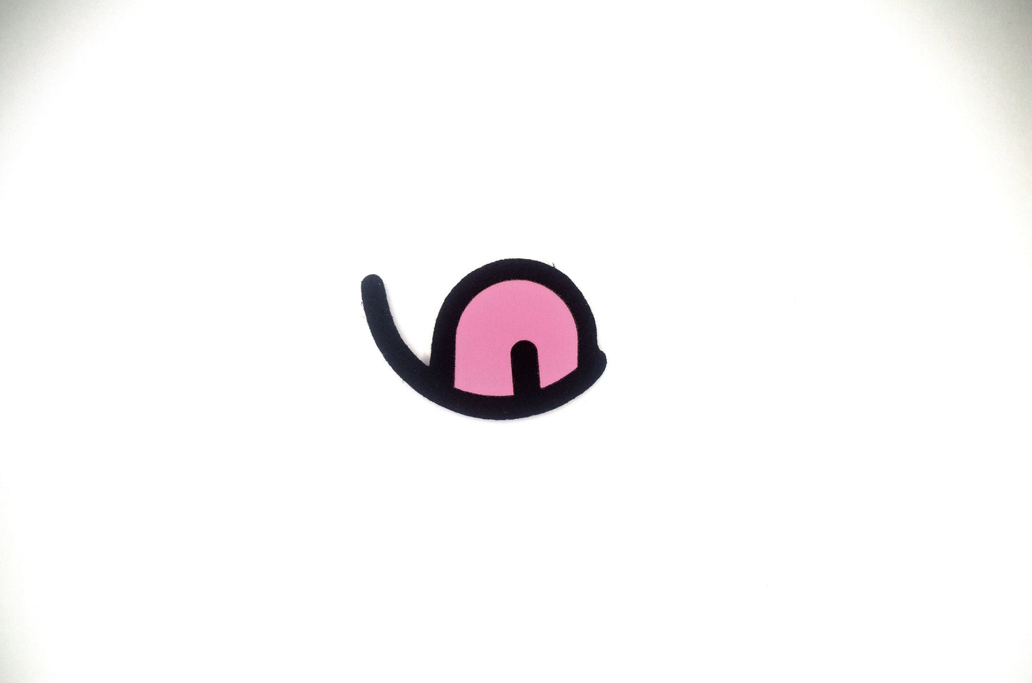 a picture of a pink snail on a white background