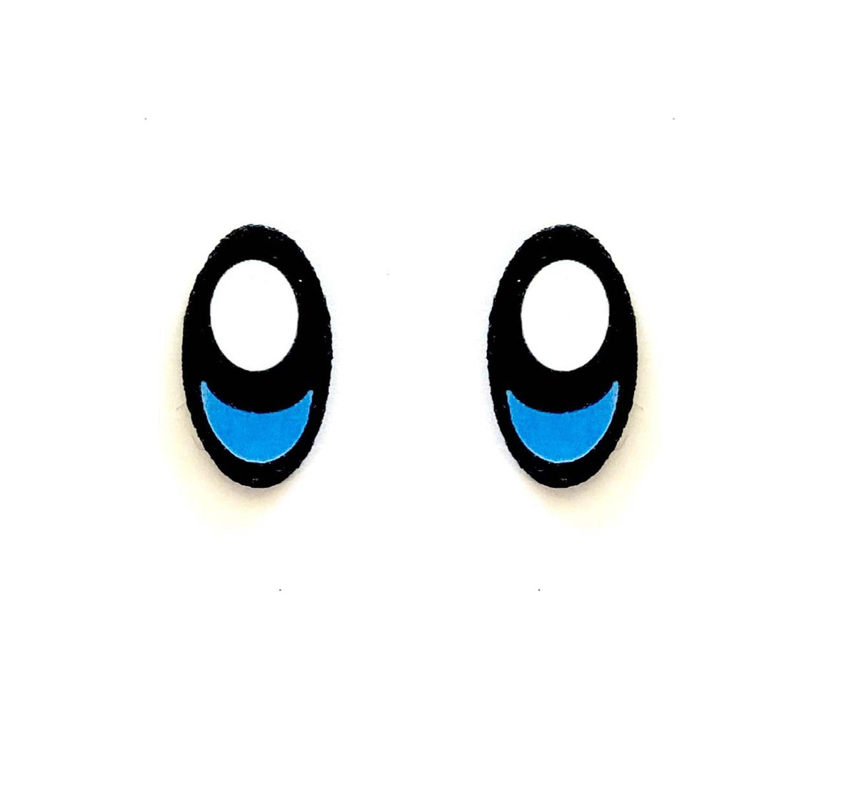 6 Pairs Blue Felt Eyes, Pink Guy, Amigurumi, Crochet, Doll Eyes