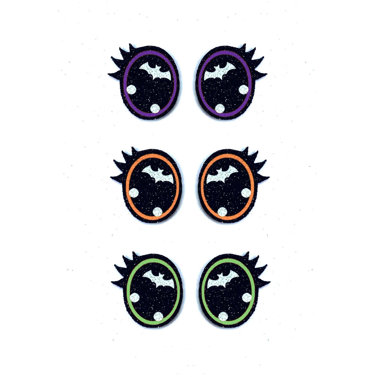 6 Pack of Halloween Felt Eyes