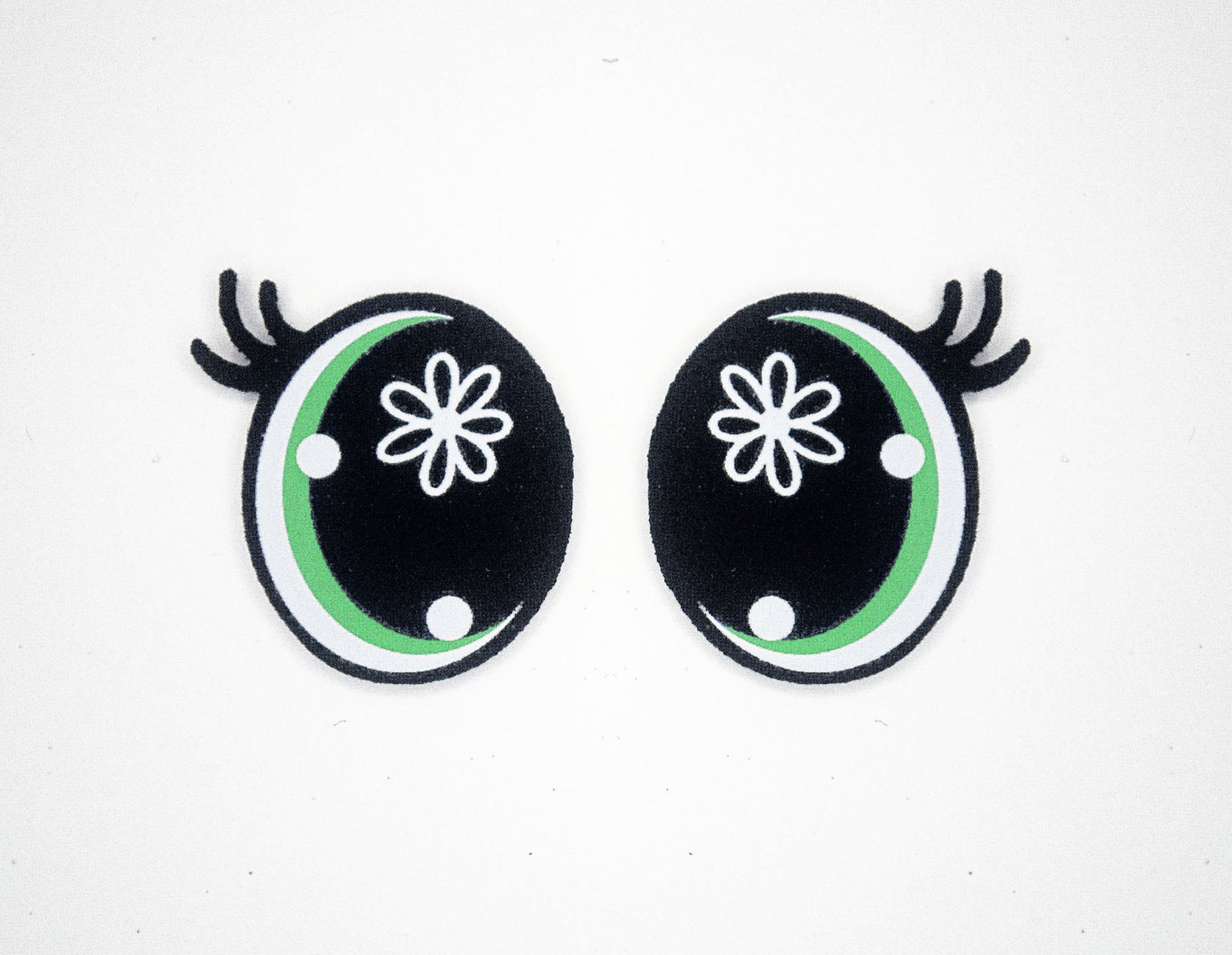 6 Pack of Flower Oval Felt Eyes For Amigurumi