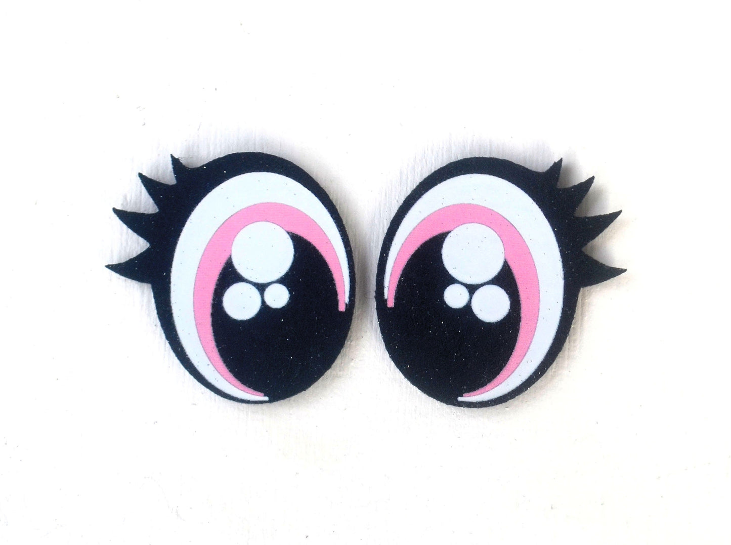 6 Pack of Glitter Felt Eyes for Amigurumi For Amigurumi Multiple Sizes Available
