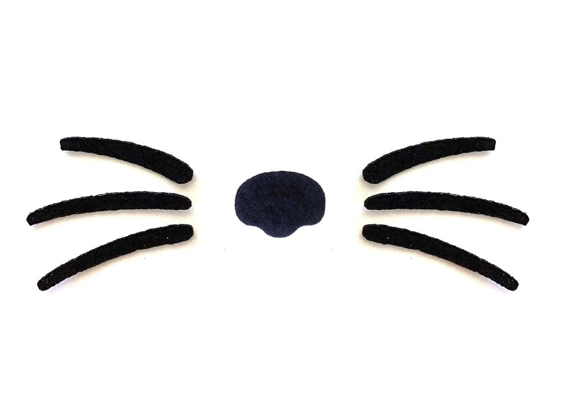6 Felt Animal Nose Whiskers Face For Amigurumi