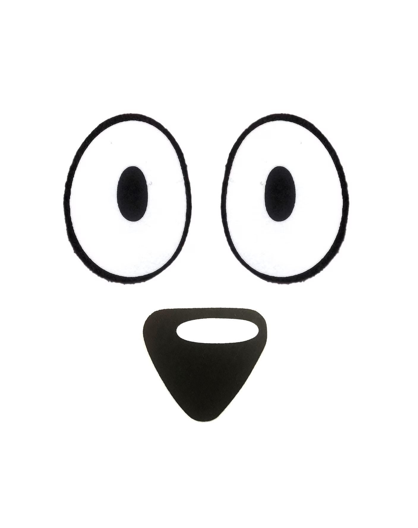 3 Felt Puppy Faces Eyes Nose Combo For Amigurumi Multiple Sizes Available