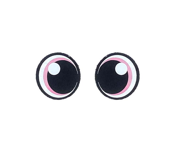 6 Pack of Round Kawaii Felt Eyes for Amigurumi Multiple Sizes Available