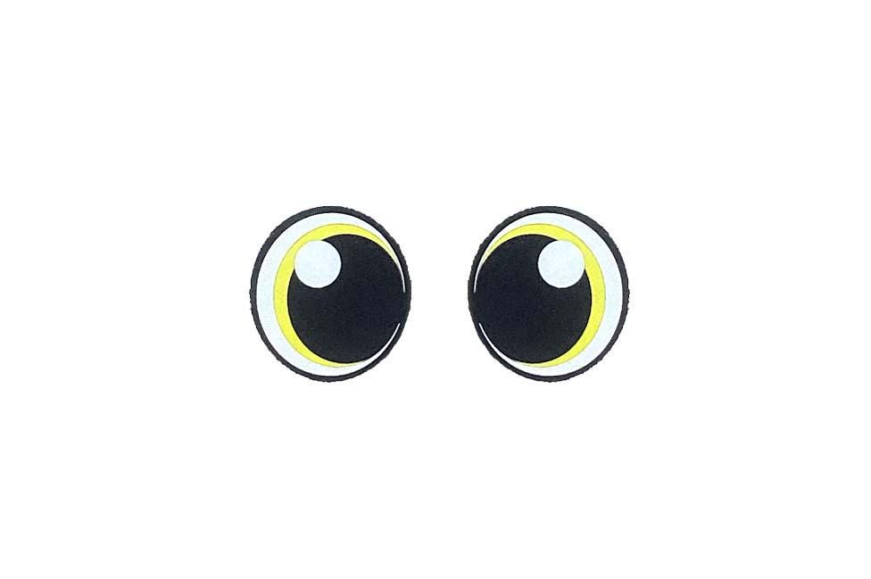 6 Pack of Round Kawaii Felt Eyes for Amigurumi Multiple Sizes Available
