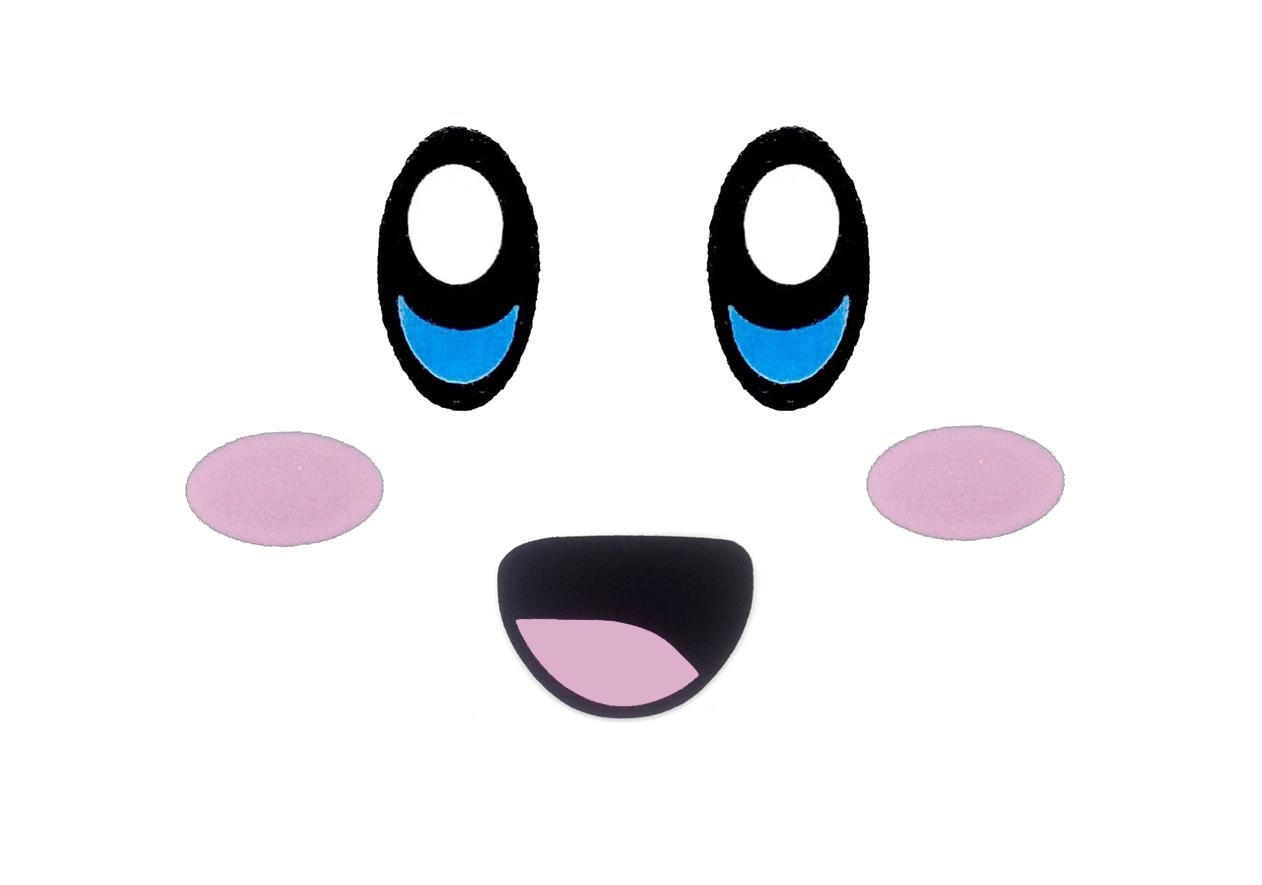 3 Pack Felt Pink Face Set, Amigurumi Eyes, Mouth, Cheeks