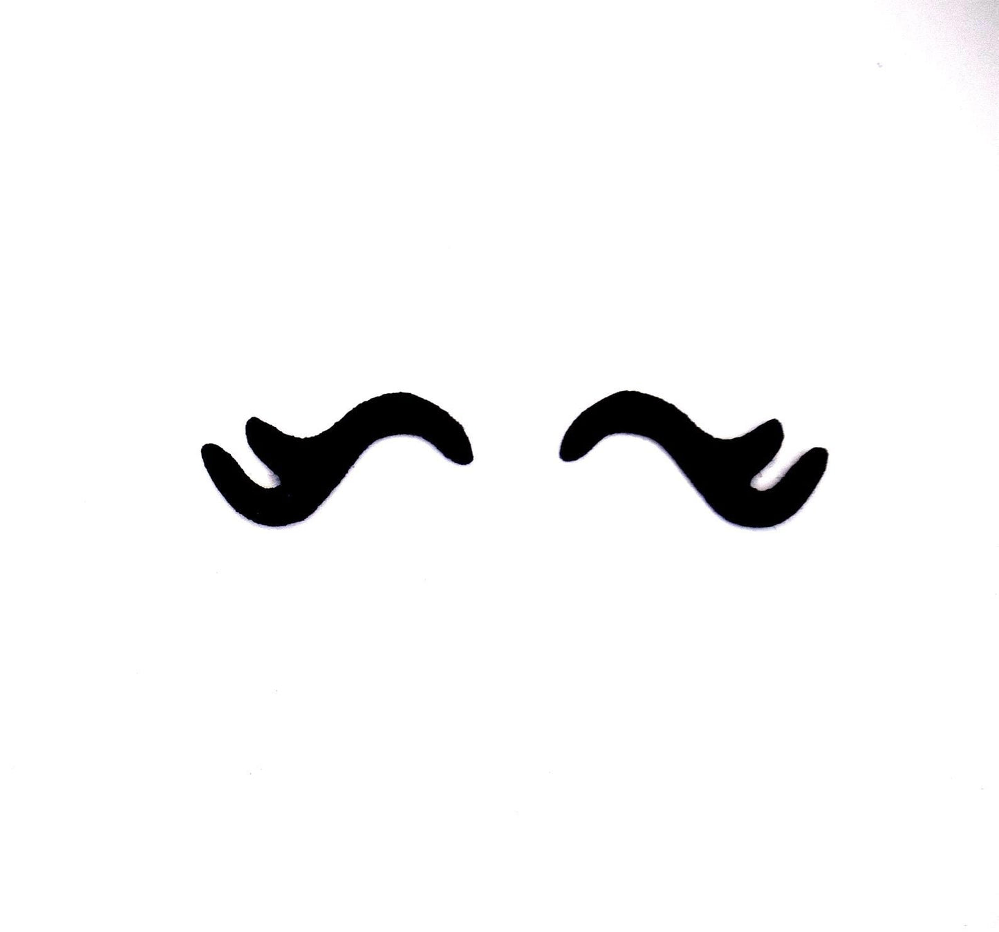 12 Pack of Felt Sleepy Eyes Sleeping Eyelashes for Amigurumi Multiple Sizes Available