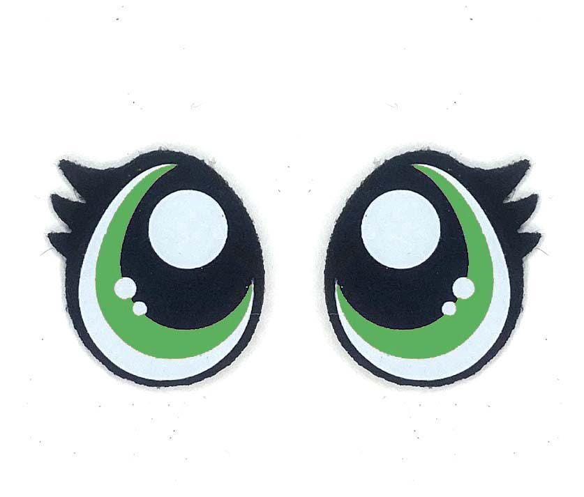 3 Pack of Pouty Felt Eyes for Amigurumi with Lashes, Easter, Egg, Multiple Sizes Multiple Sizes Available