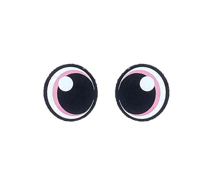 3 Pack of Round Kawaii Felt Eyes for Amigurumi Multiple Sizes Available
