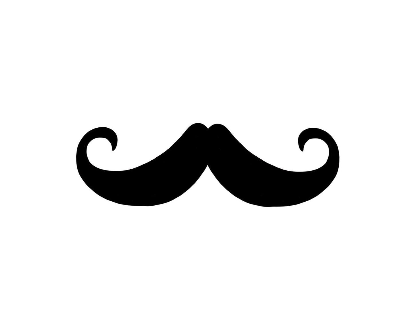 Set of 6 Felt Moustaches for Amigurumi, Felt Face, Multiple Sizes Available