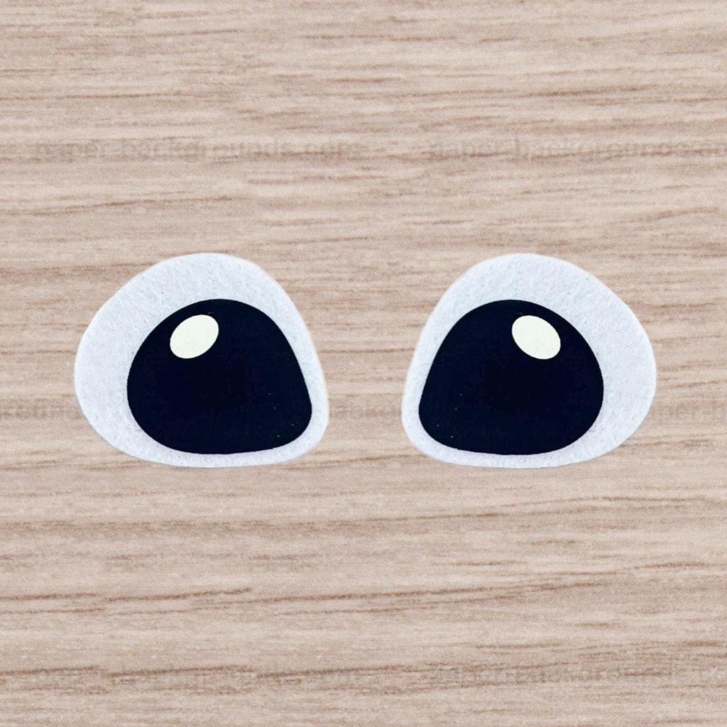 3 Pack of Alien Felt Eyes for Amigurumi, .75 to 2.5 inch , Crochet, Plushie Eyes, Hawaiian, Crafts and Dolls Multiple Sizes Available