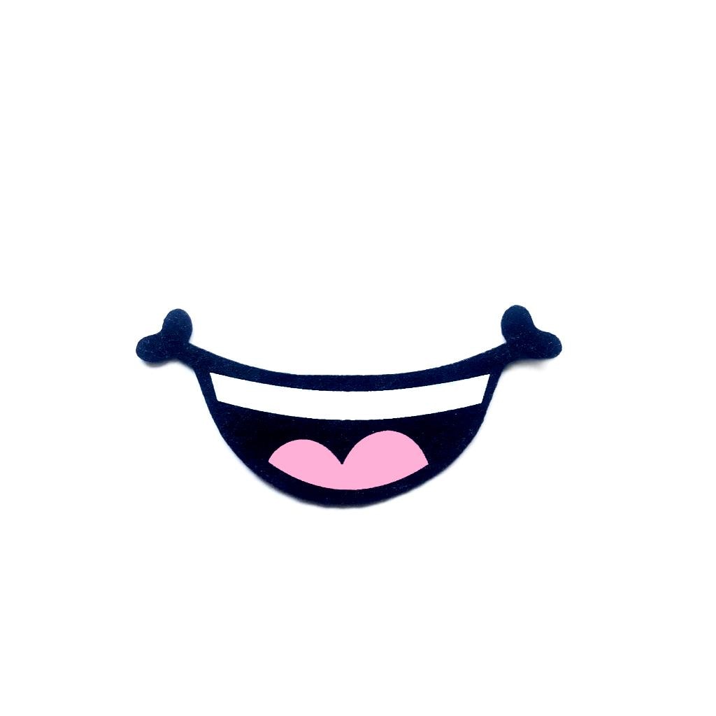 6 Pack Felt Mouths for Amigurumi, Smile, Teeth, Tongue, Silly, Crochet, Knit, Plushie
