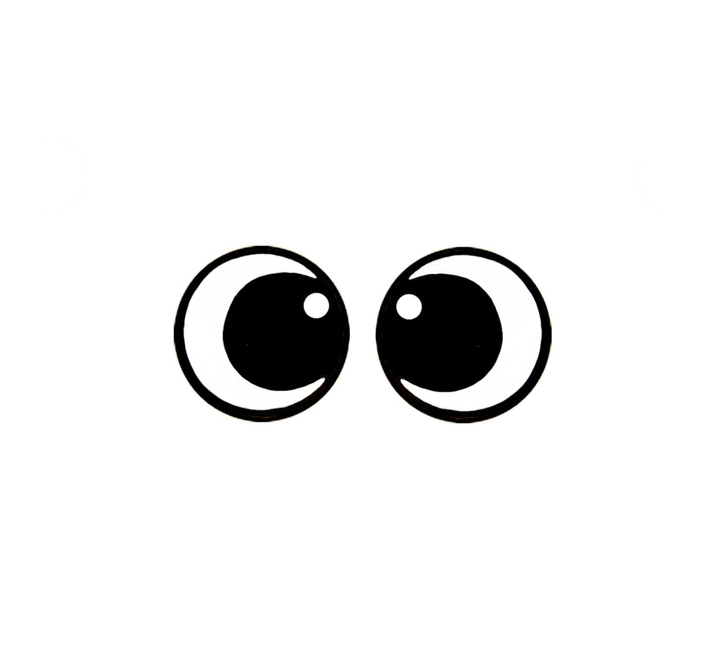 6 Pack of Round Kawaii Felt eyes For Amigurumi Multiple Sizes Available