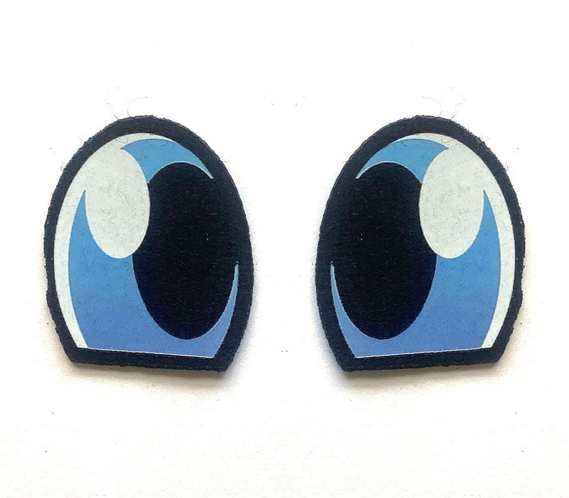 3 Pack of Blue Felt Eyes for Amigurumi