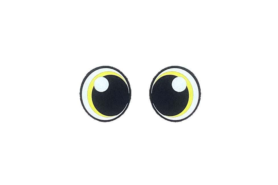 3 Pack of Round Kawaii Felt Eyes for Amigurumi Multiple Sizes Available