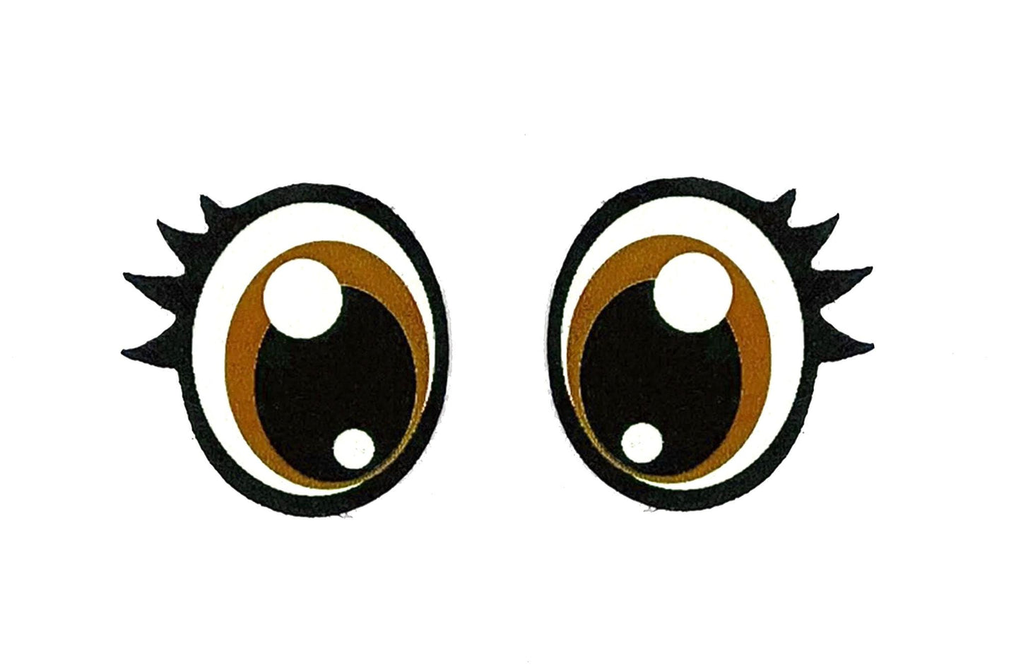 6 Pack of Glitter Felt Eyes for Amigurumi: Crochet Plushie, Doll Eyes, Craft Supplies
