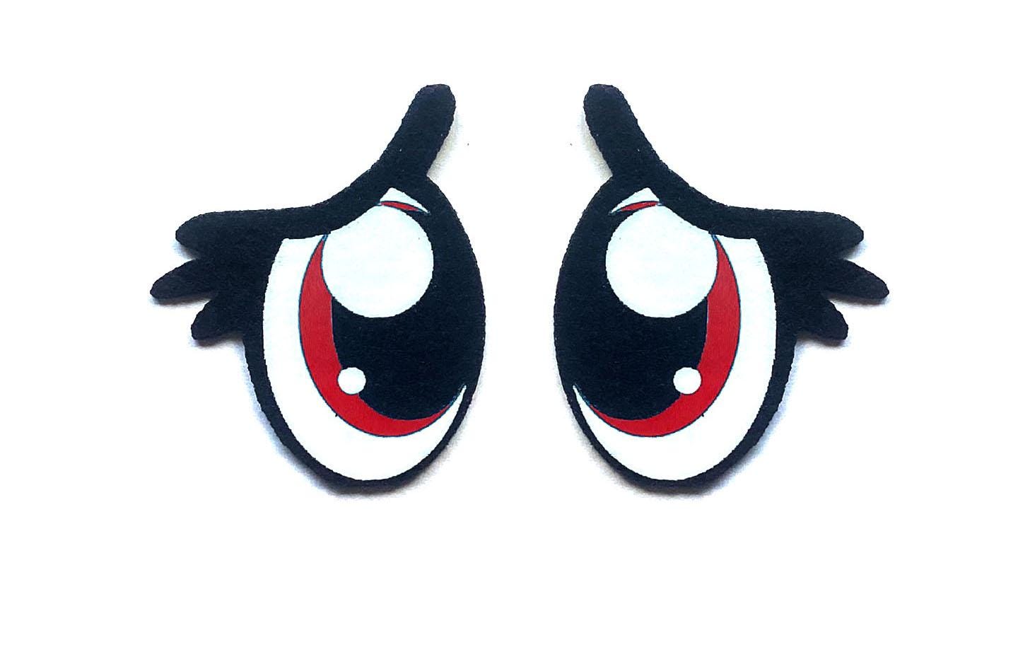 3 Pack of Pouty Felt Eyes for Amigurumi, Sad Eyes, Multiple Sizes Available