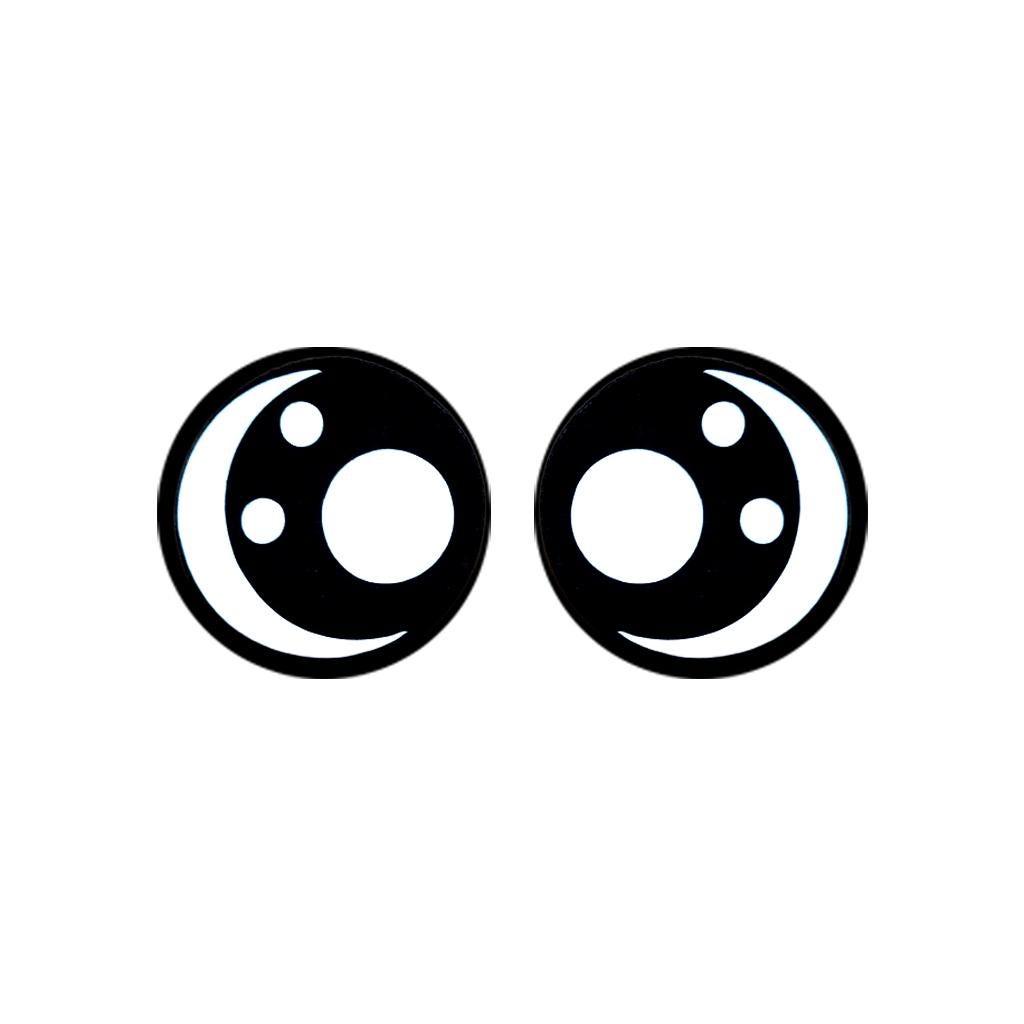 6 Pack of Round Kawaii Felt Eyes For Amigurumi Multiple Sizes Available
