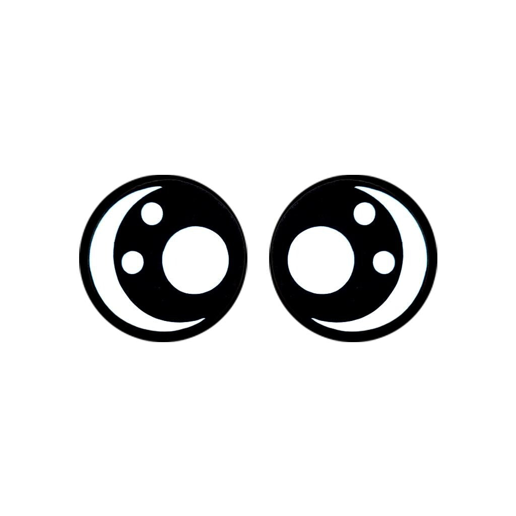 6 Pack of Round Kawaii Felt Eyes