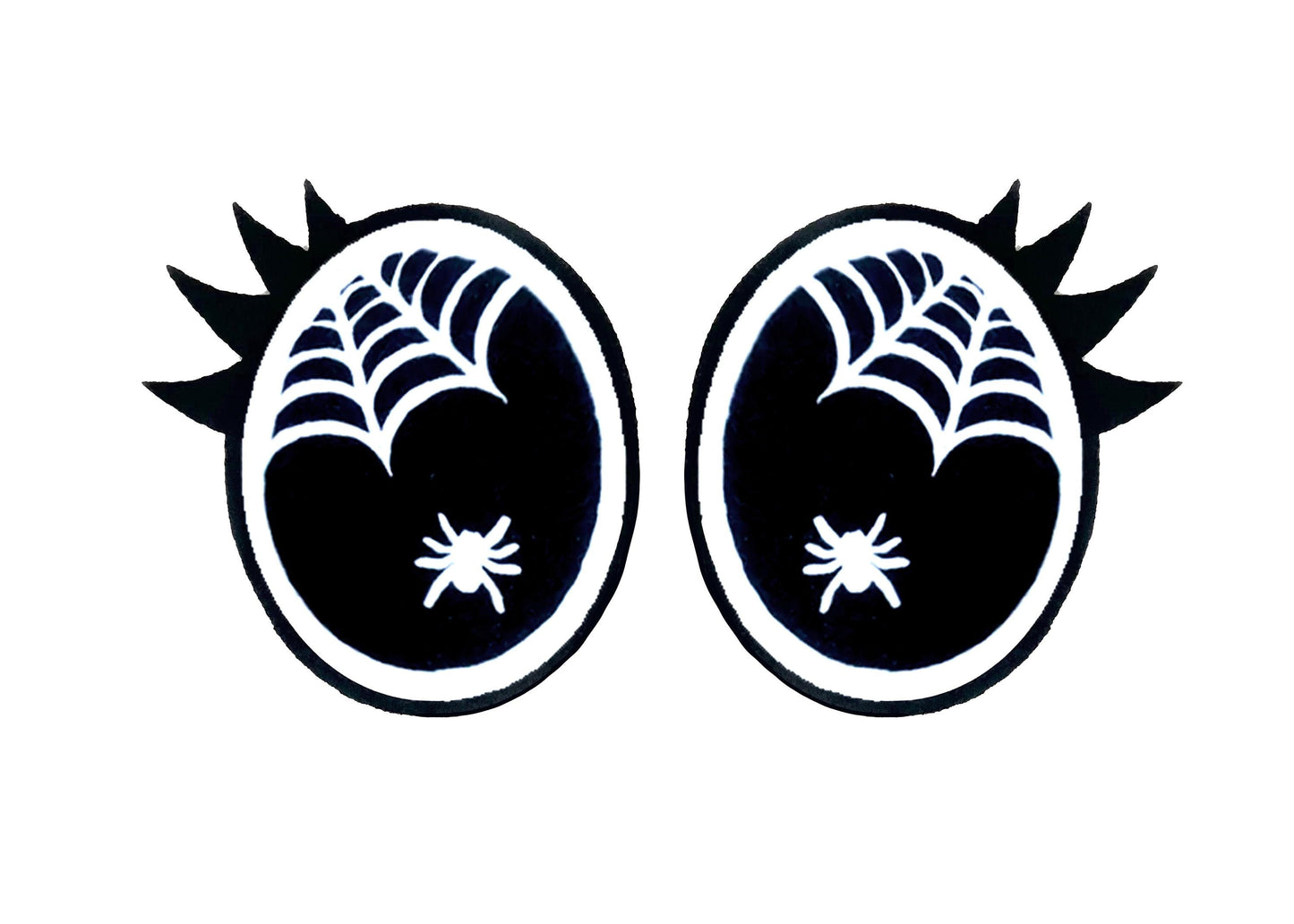 3 Pack of Halloween Spider Web Felt Eyes for Amigurumi, Multiple Sizes Available