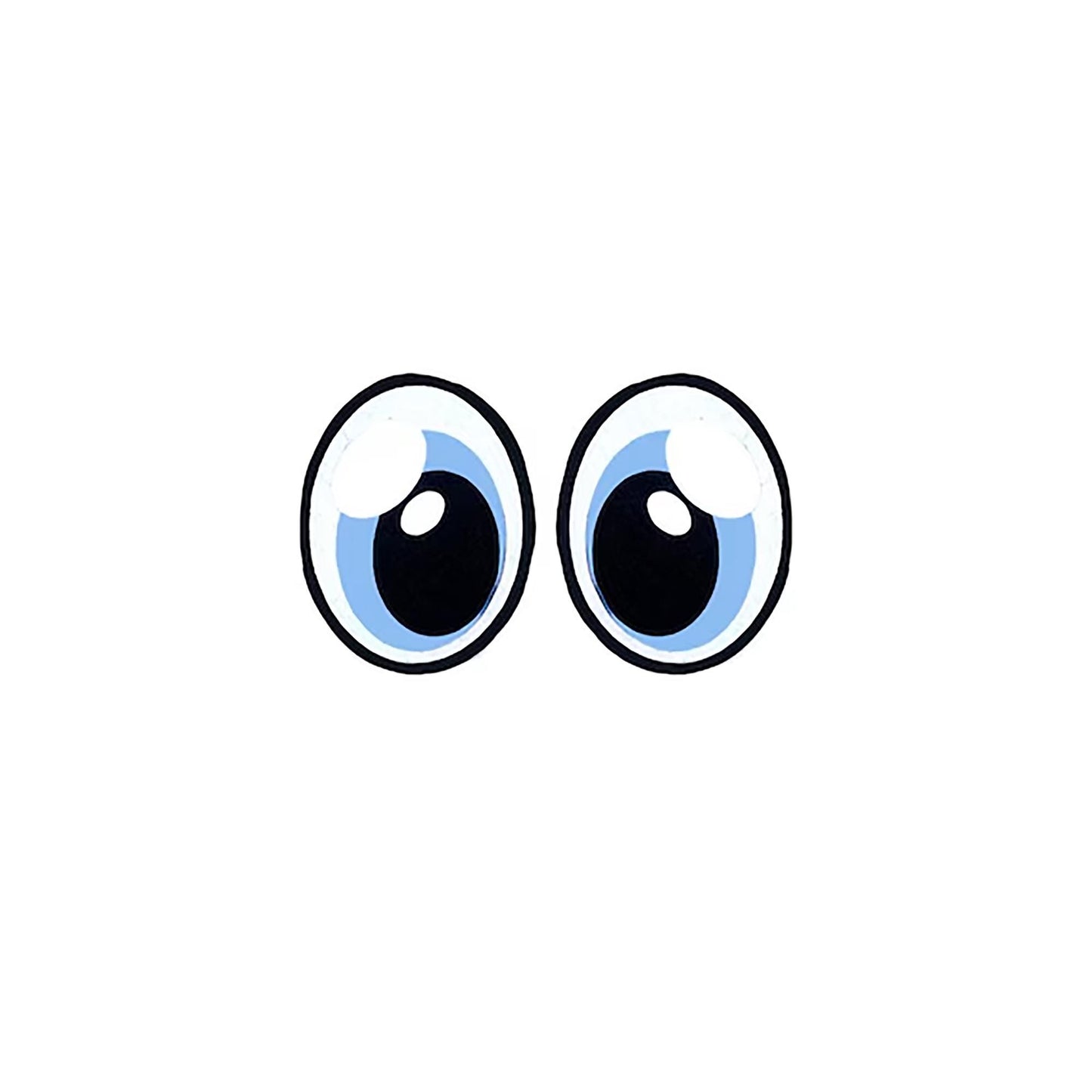 6 Pack of Oval Felt Eyes