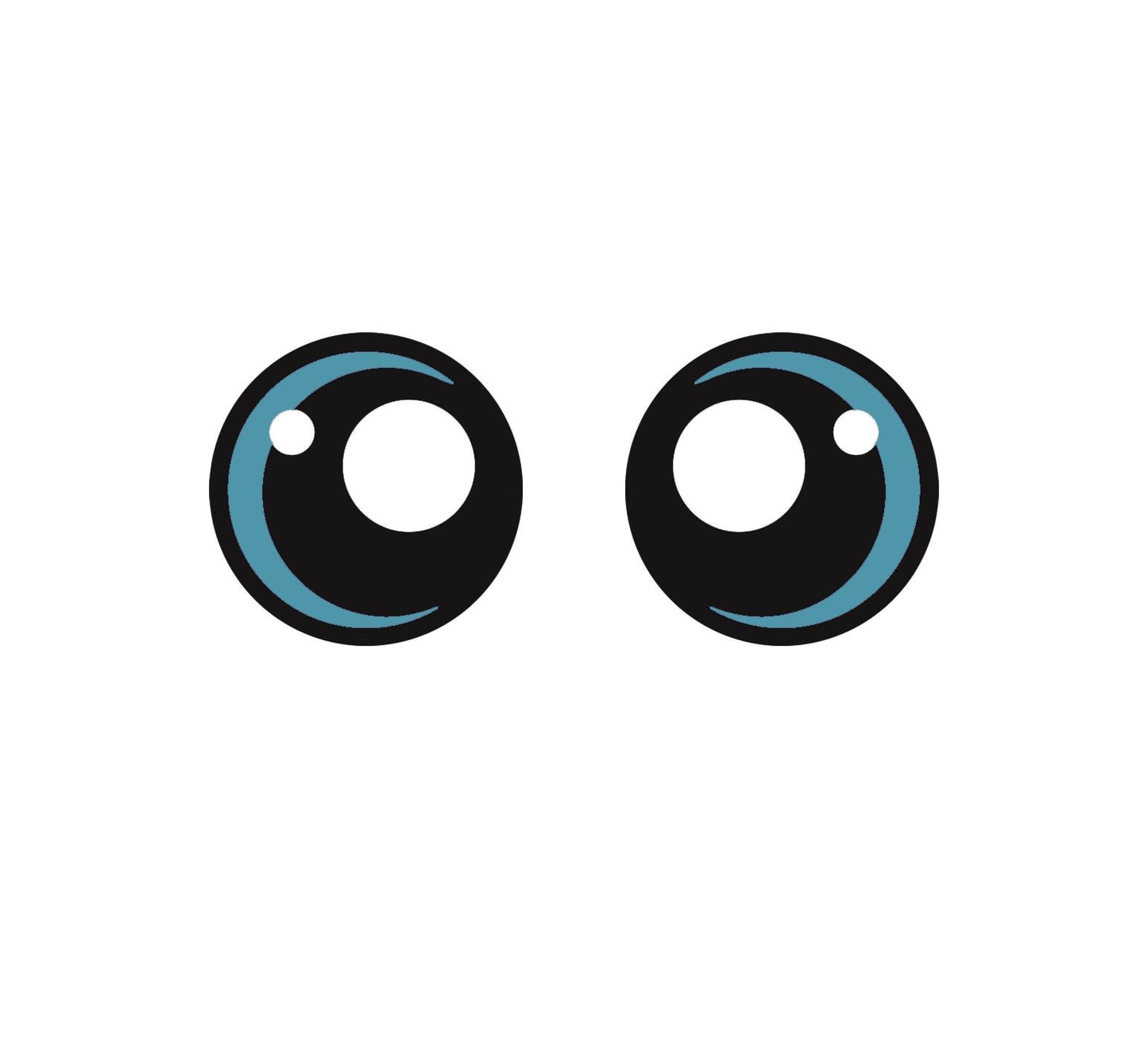 6 Pack of Felt Eyes For Amigurumi