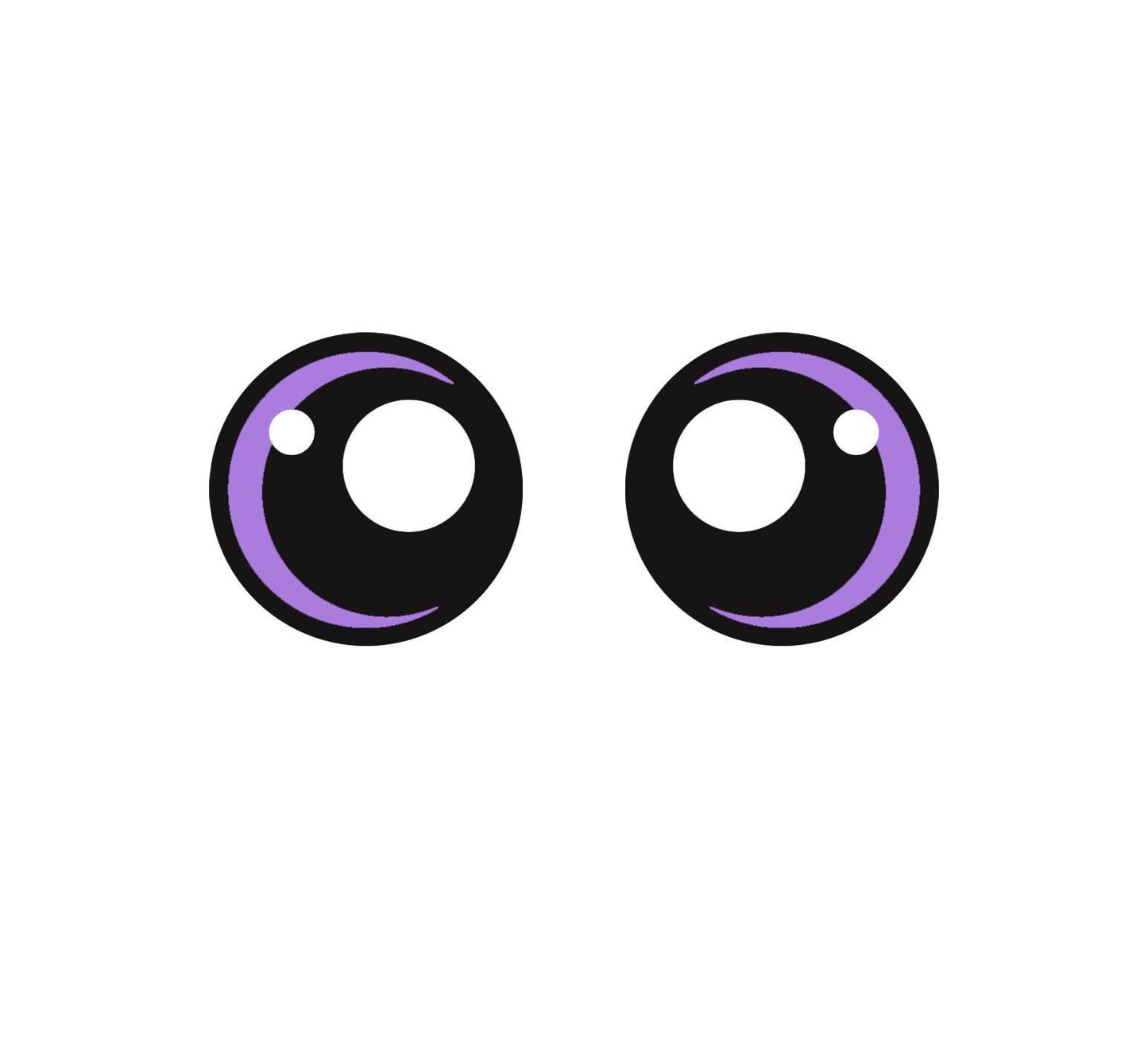 6 Pack of Felt Eyes For Amigurumi