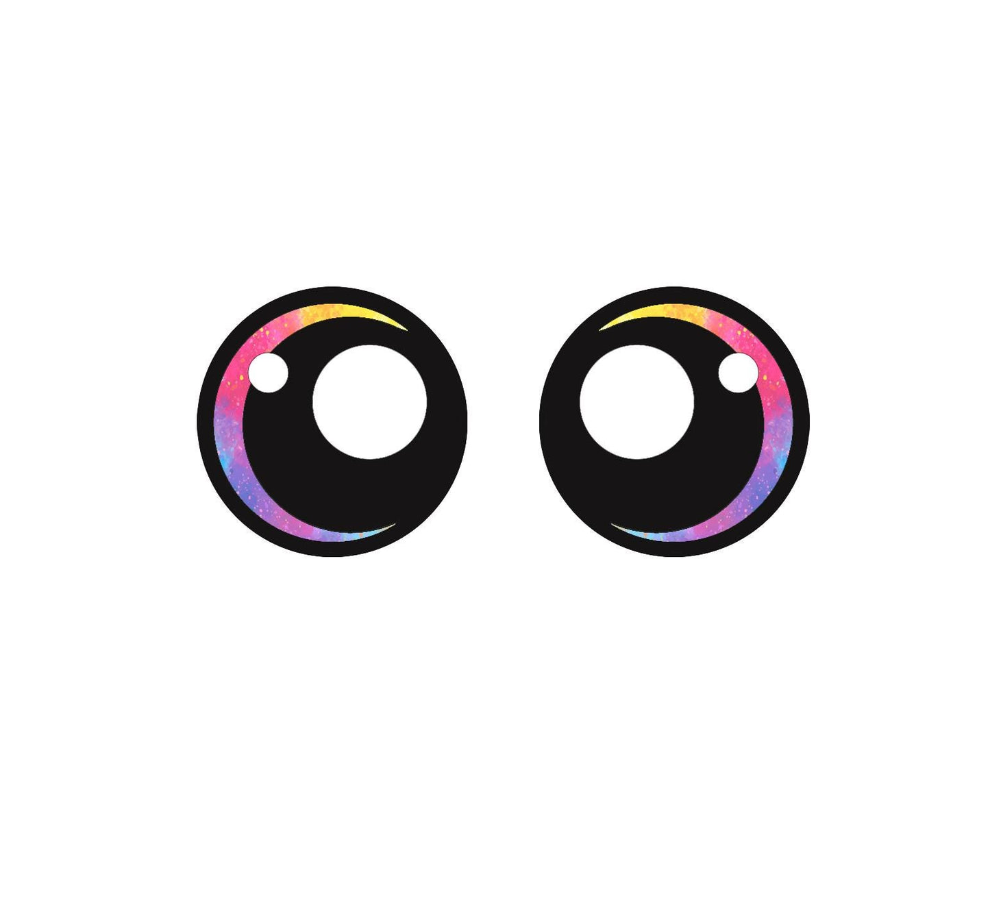 6 Pack of Felt Eyes For Amigurumi