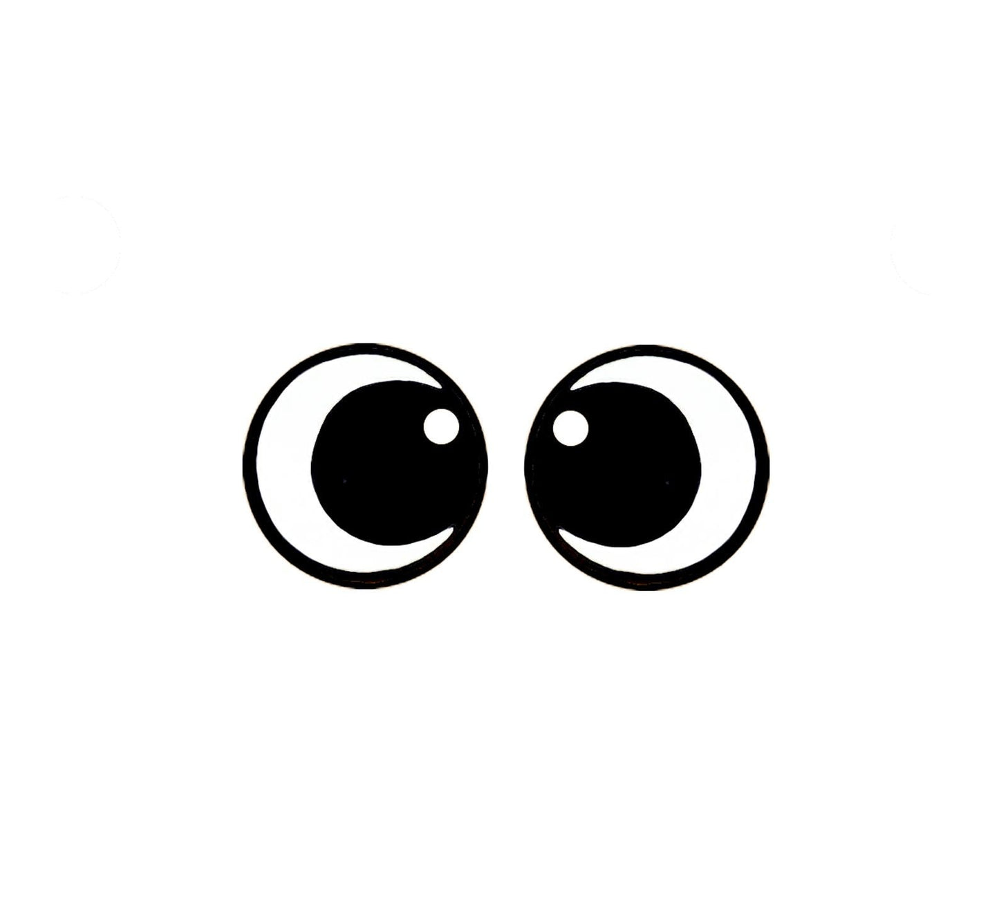 6 Pack of Round Kawaii Felt Eyes