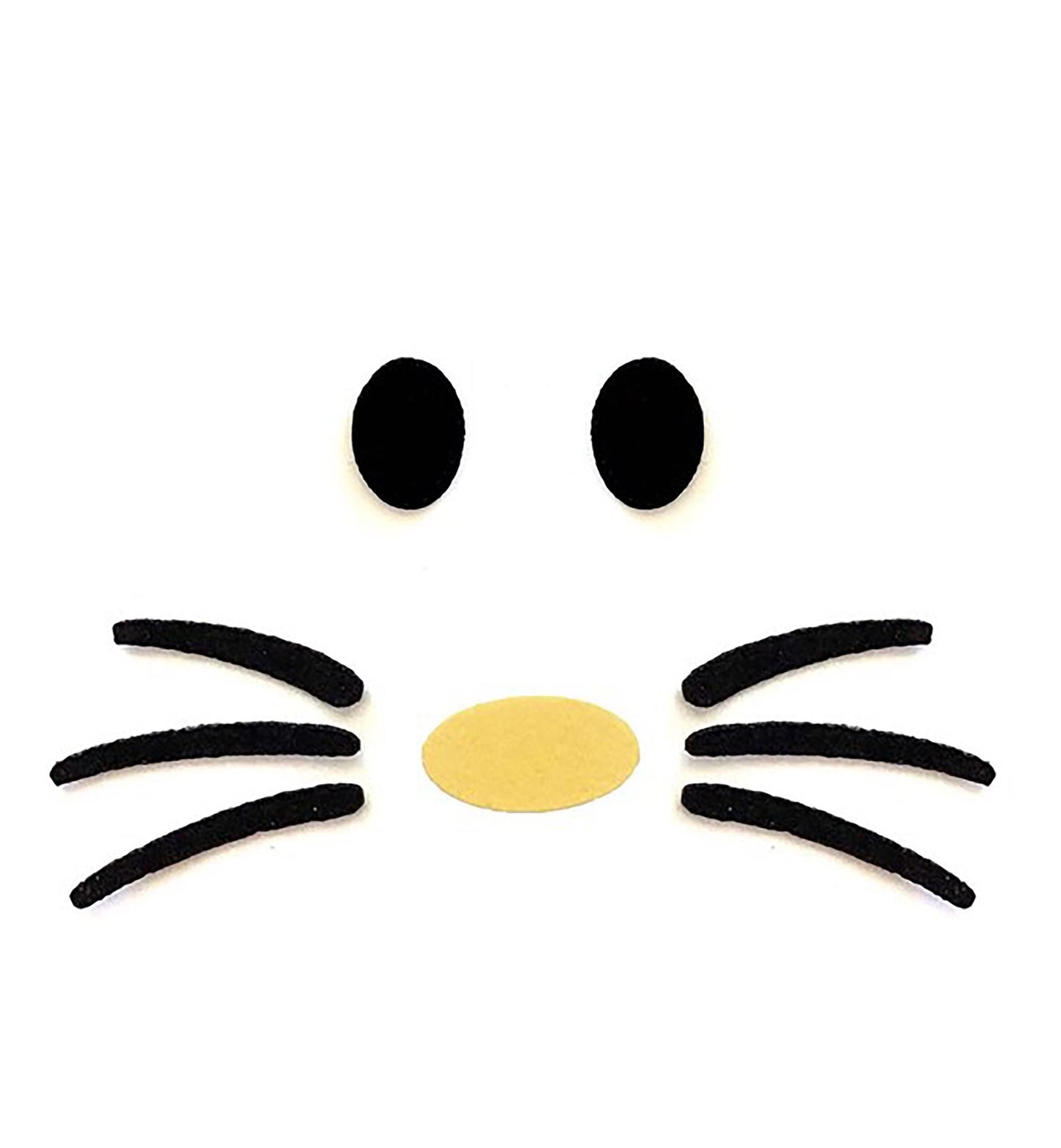 3 Felt Animal Faces Nose Whiskers for Amigurumi Multiple Sizes Available
