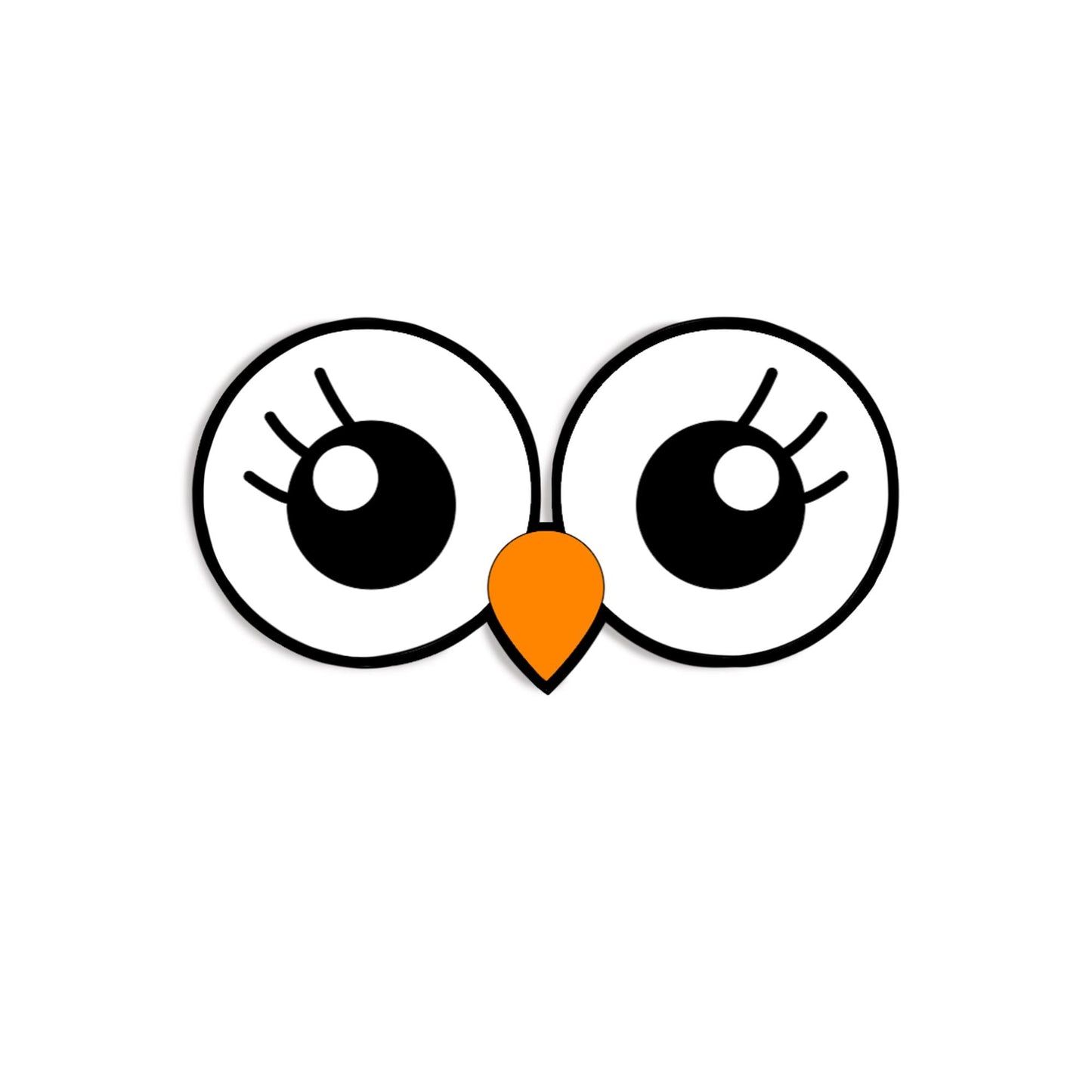 6 Pack of Felt Owl Faces