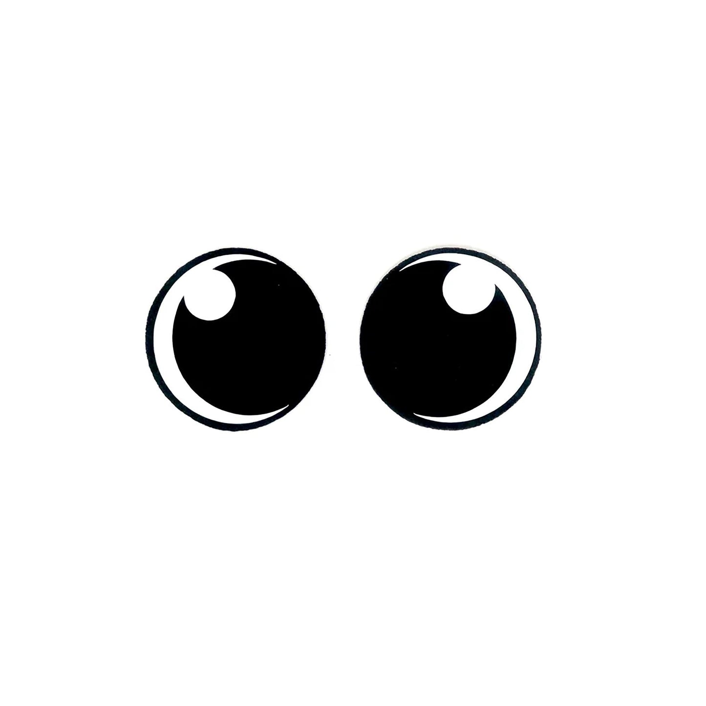 6 Pack of Round Kawaii Felt Eyes