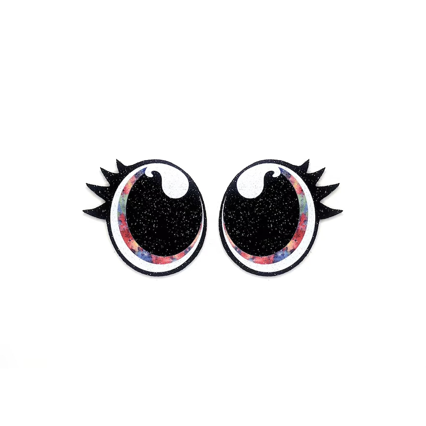 3 Pack of Tye Dye Oval Felt Eyes for Amigurumi Multiple Sizes Available