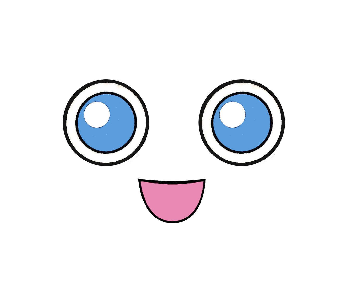 3 Pack Felt Amigurumi Faces, Eyes, Mouth, Cheeks, Multiple Sizes