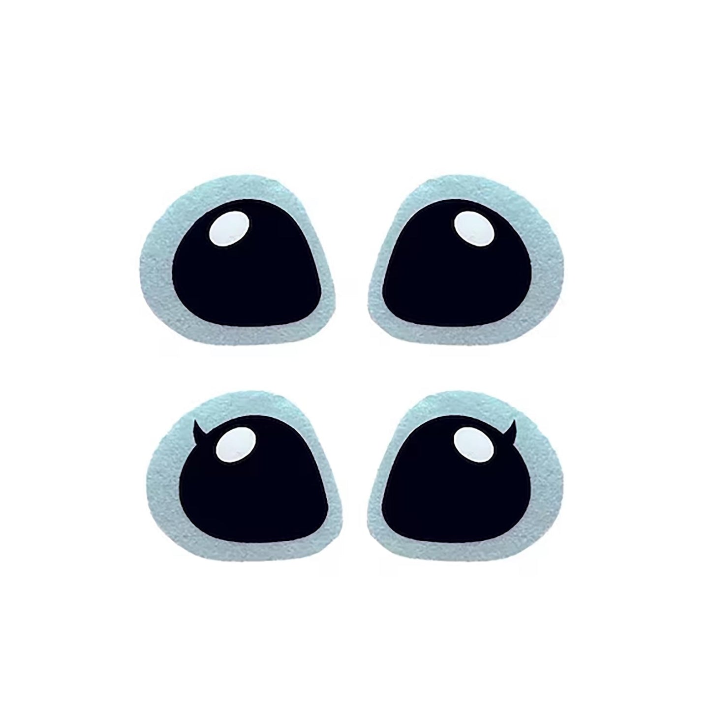 6 Pack of Alien Felt Eyes for Amigurumi, .75 to 2.5 inch , Crochet, Plushie Eyes, Hawaiian, Crafts and Dolls Multiple Sizes Available