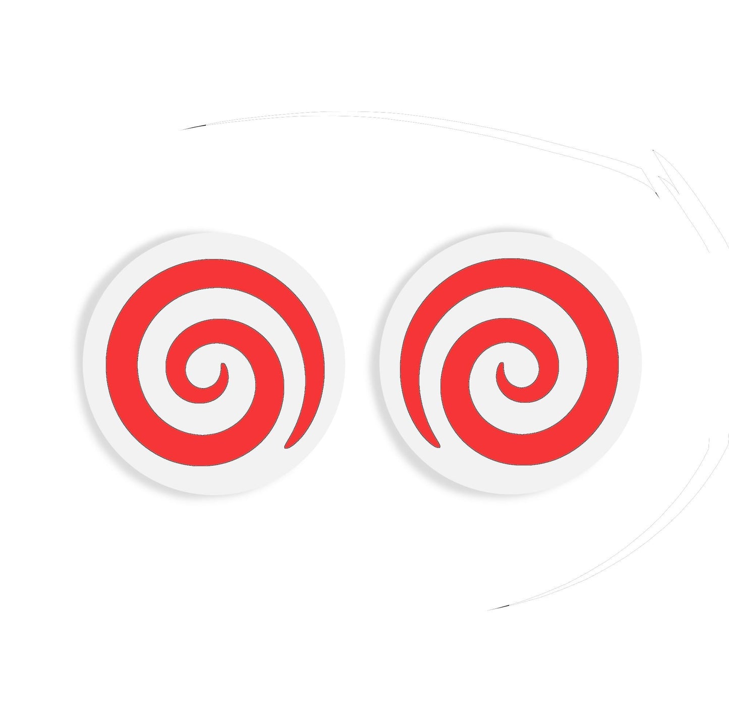 Evil Clown Felt Eyes for Amigurumi: Multiple Sizes, Heat Bond Back - 6 Pairs