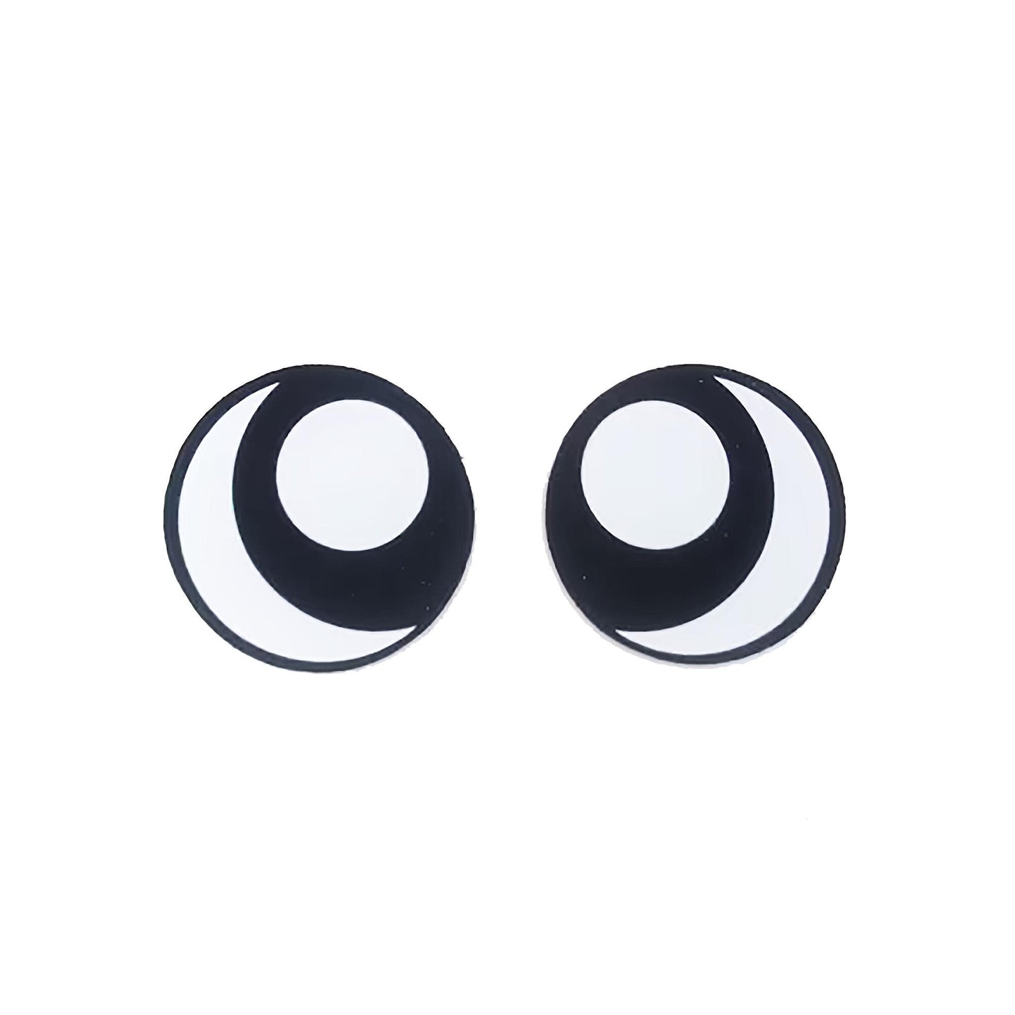 6 Pack of Round Kawaii Felt Eyes For Amigurumi Multiple Sizes Available