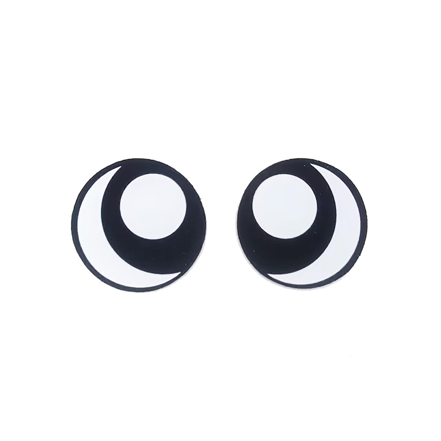 6 Pack of Round Kawaii Felt Eyes For Amigurumi Multiple Sizes Available