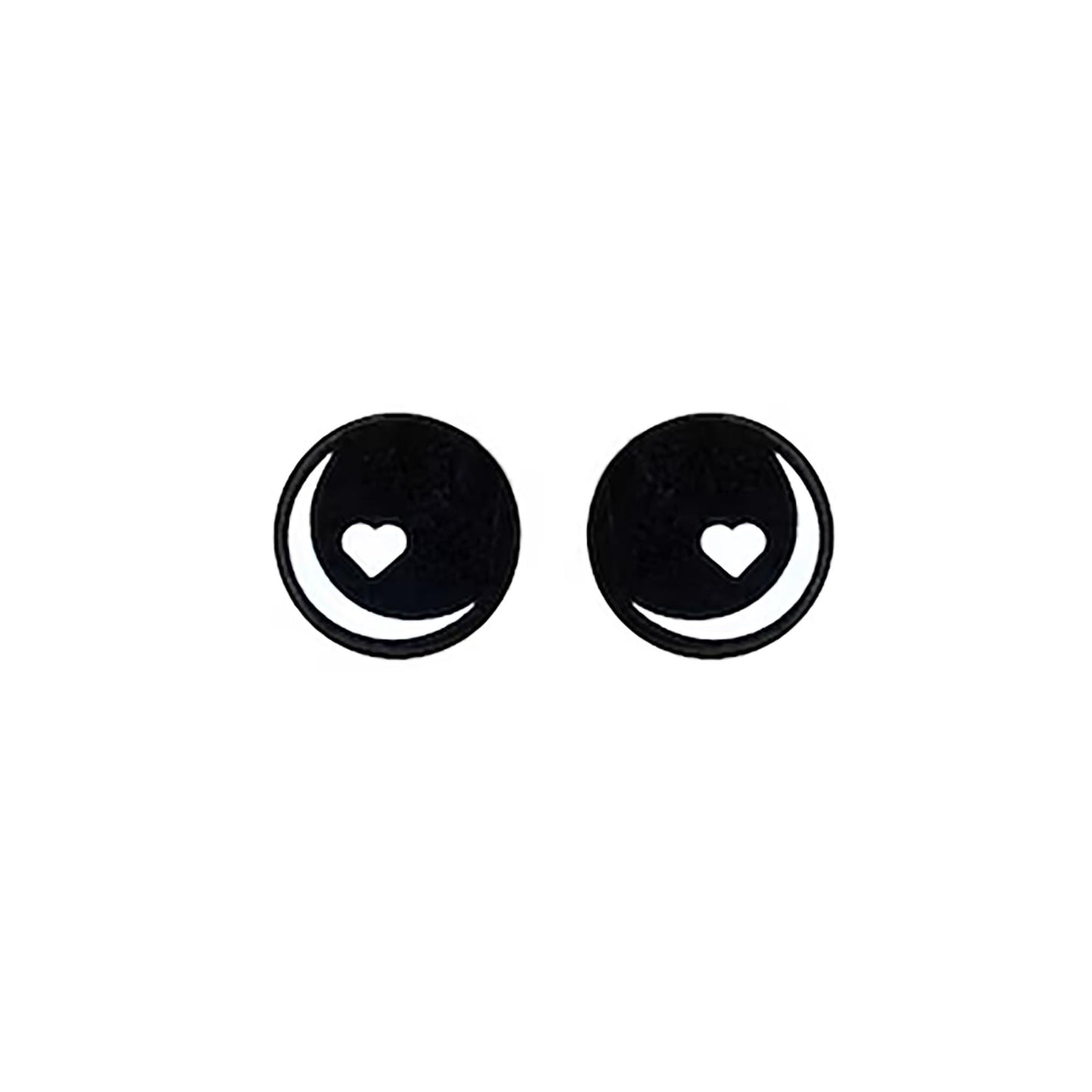 6 Pack of Round Kawaii Felt Eyes