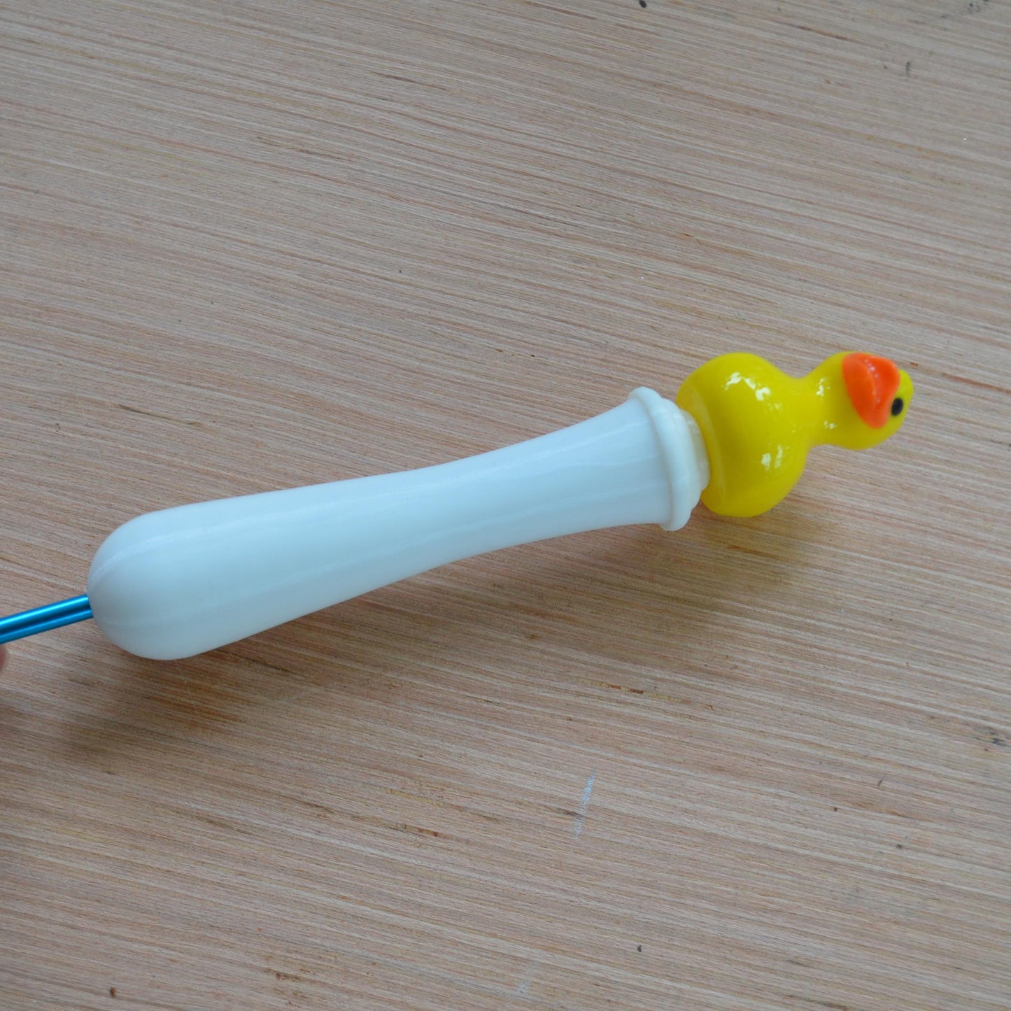 Ergonomic Crochet Hook Handle, Tapered or Inline, Cute Duck, Pain-Relief Crochet Tool for Amigurumi and Plushie Making
