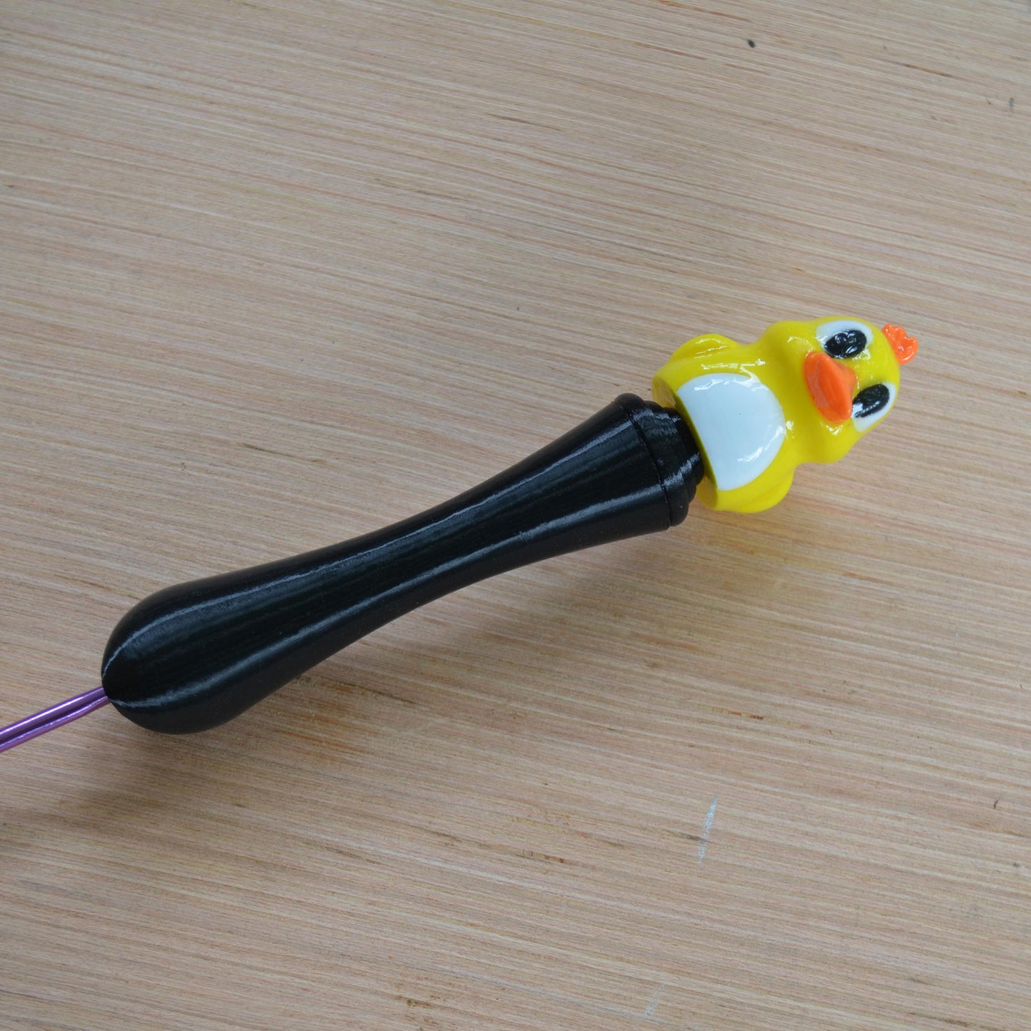 Ergonomic Crochet Hook Handle, Tapered or Inline, Cute Duck, Pain-Relief Crochet Tool for Amigurumi and Plushie Making