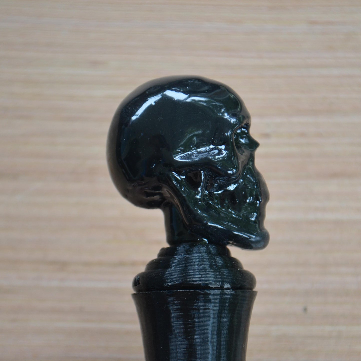 Chunky Ergonomic Crochet Hook Handle, Skull, Tapered or Inline, Gift for Crocheter