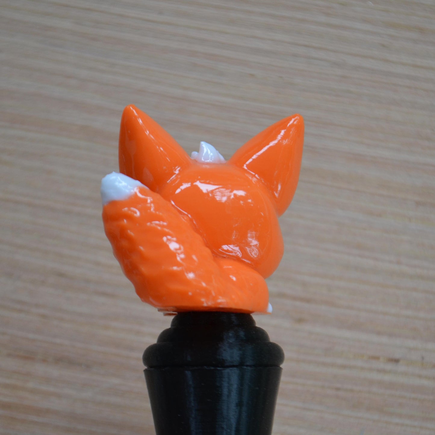 Ergonomic Crochet Hook Handle, Tapered or Inline, Cute Fox, Pain-Relief Crochet Tool for Amigurumi and Plushie Making