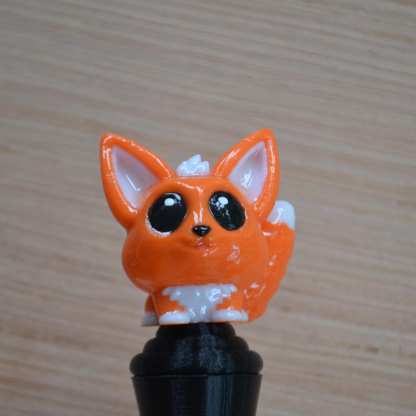 Ergonomic Crochet Hook Handle, Tapered or Inline, Cute Fox, Pain-Relief Crochet Tool for Amigurumi and Plushie Making