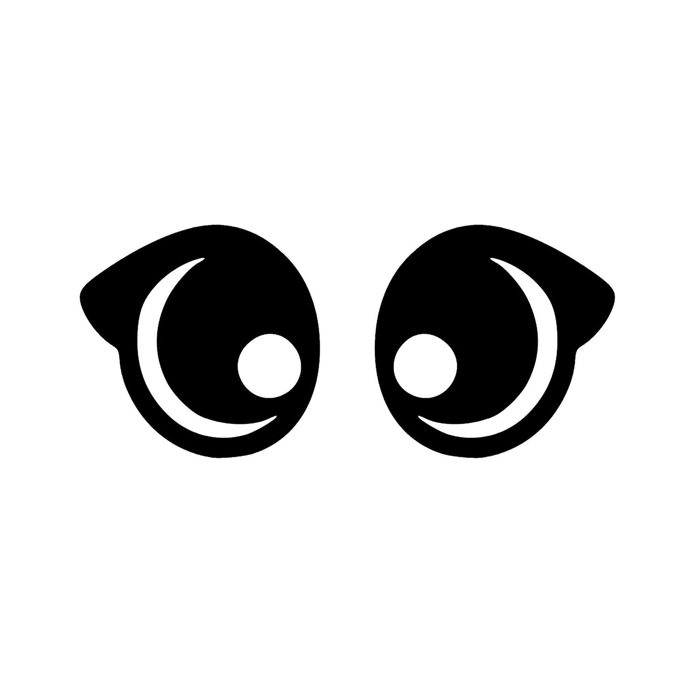 6 Pack of Kawaii Oval Felt Eyes