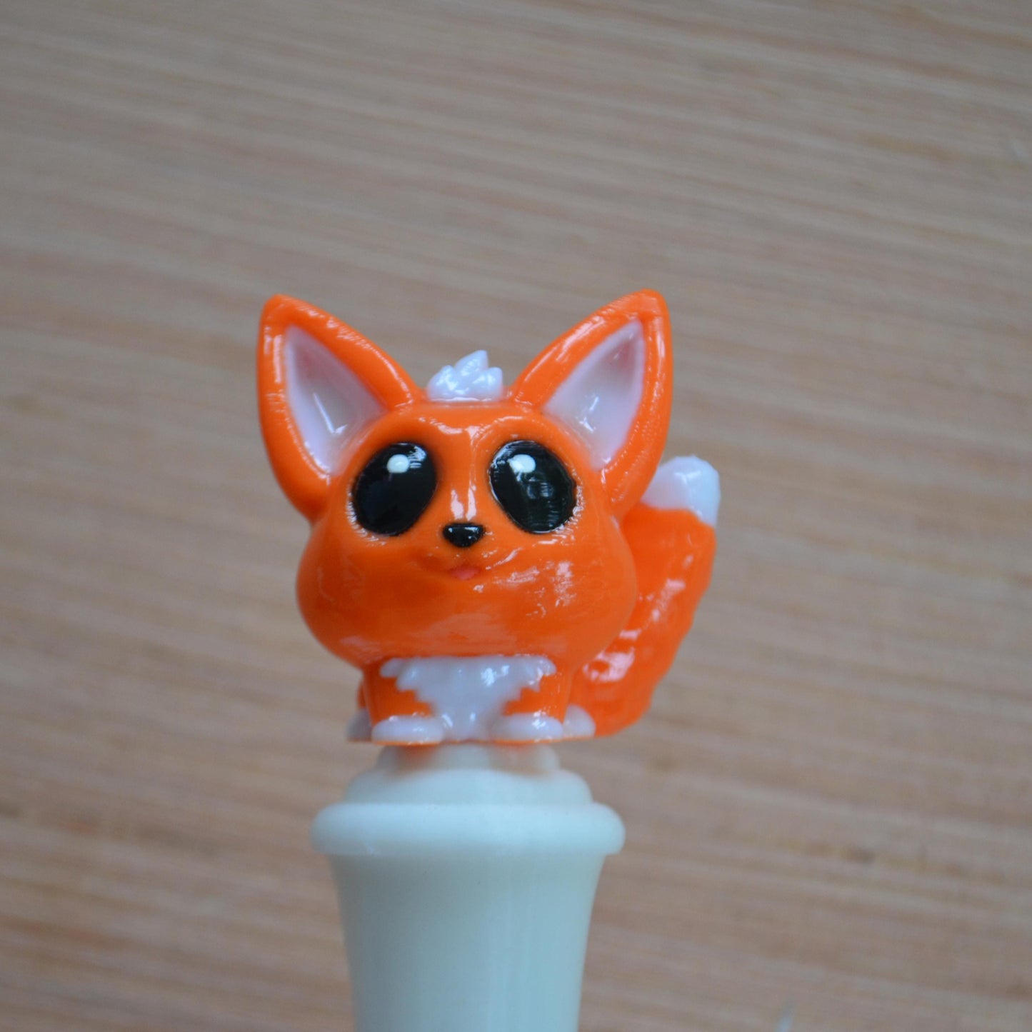 Ergonomic Crochet Hook Handle, Tapered or Inline, Cute Fox, Pain-Relief Crochet Tool for Amigurumi and Plushie Making