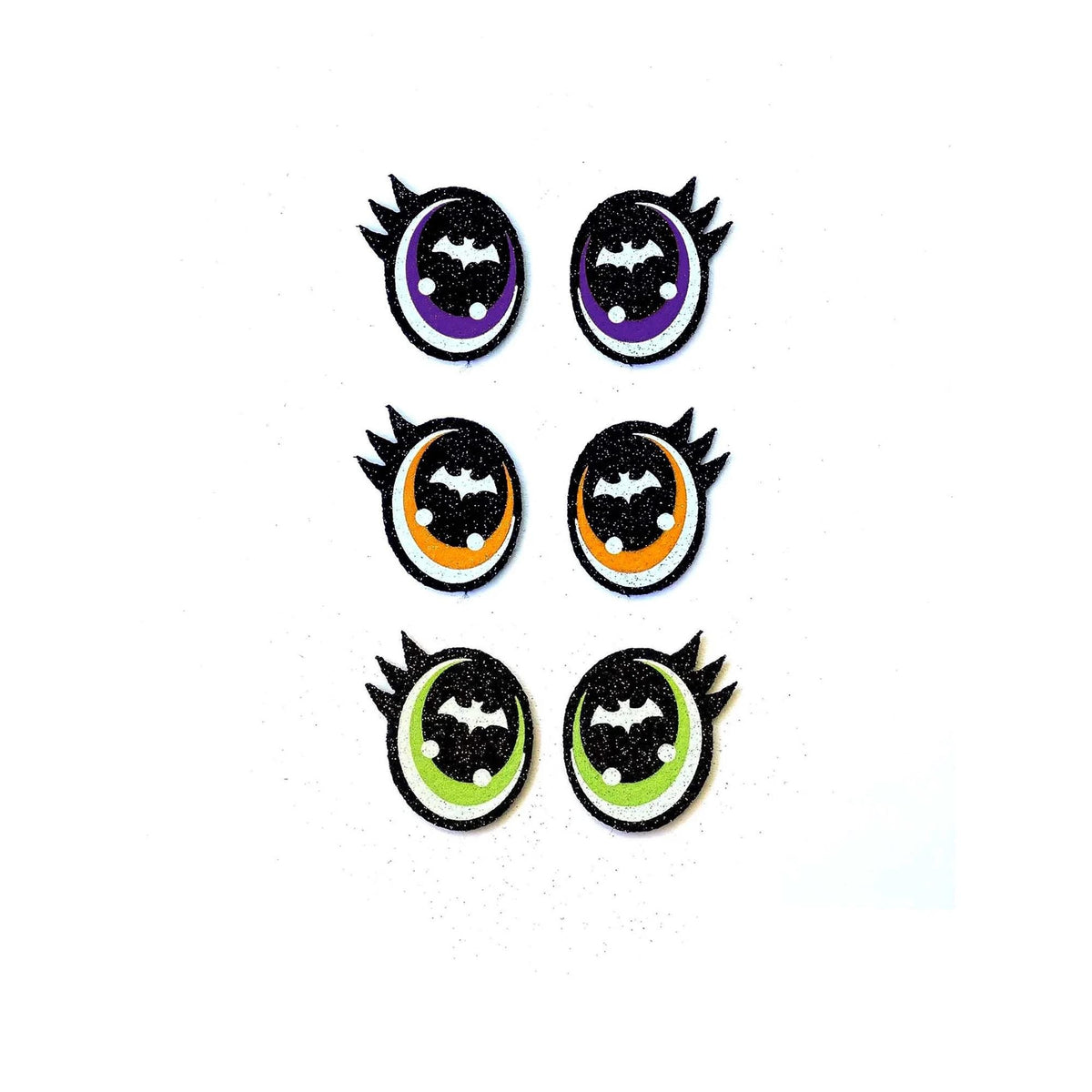 Halloween Glitter Felt Eyes
