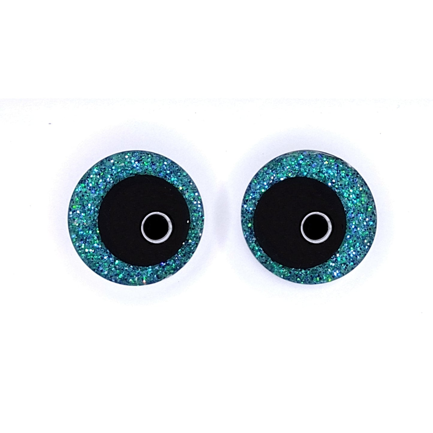 Glitter Sinker Safety Eyes for Amigurumi, Offset Pupil, 10mm - 35mm
