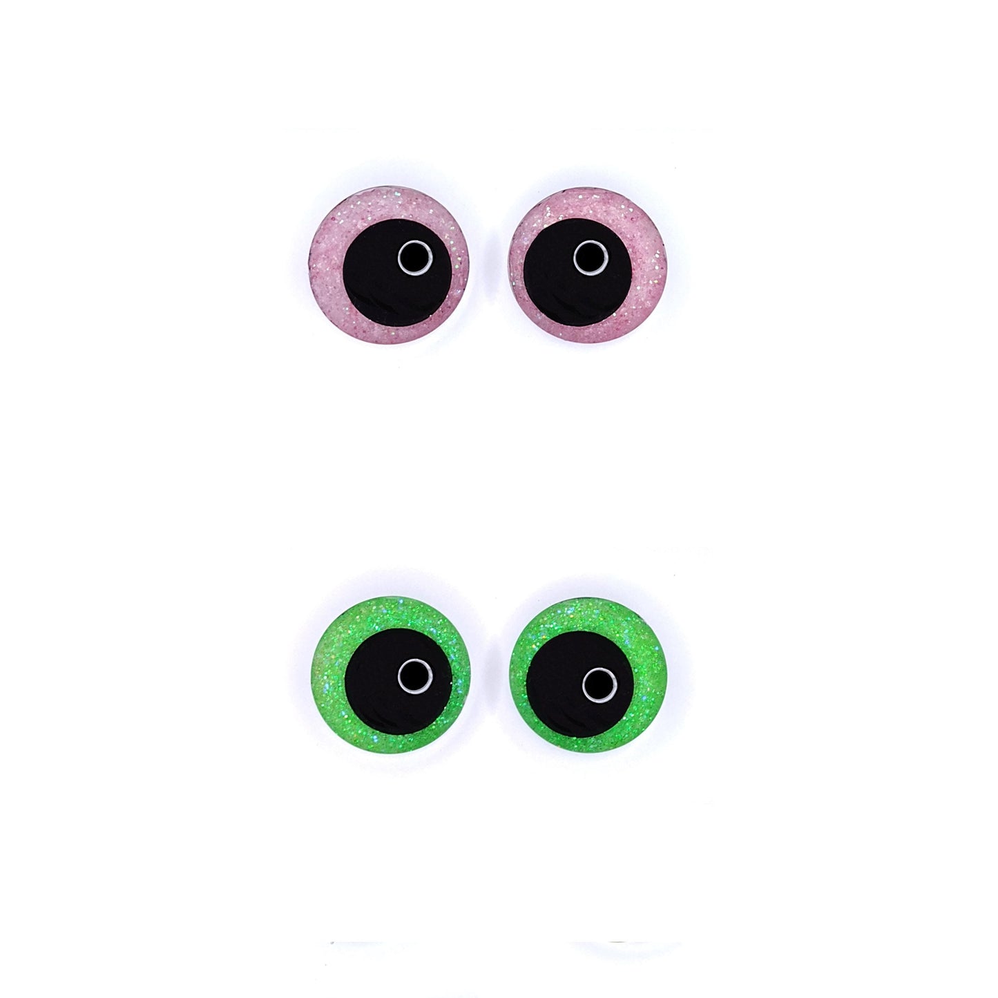 Random Packs of Sinker Style Safety Eyes with Offset Pupil for Amigurumi, 10mm - 35mm