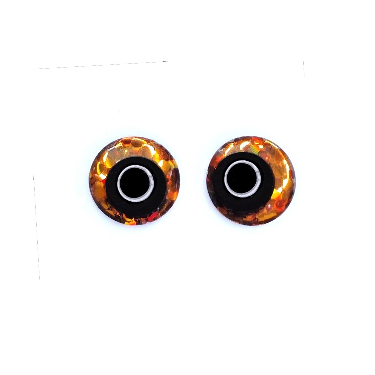 Glitter Sinker Safety Eyes for Amigurumi, Offset Pupil, 10mm-35mm